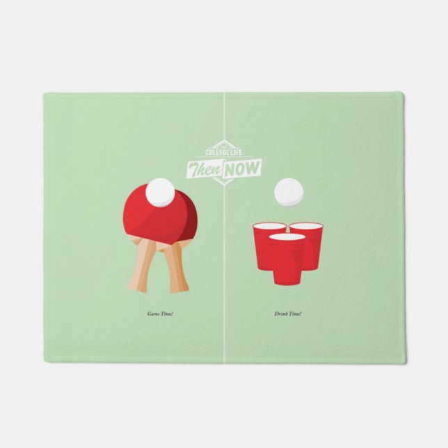 Then And Now: Ping Pong Doormat (Front)
