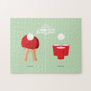 Then And Now: Ping Pong Jigsaw Puzzle