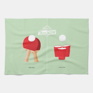 Then And Now: Ping Pong Kitchen Towel