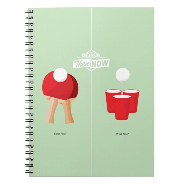Then And Now: Ping Pong Notebook (Front)
