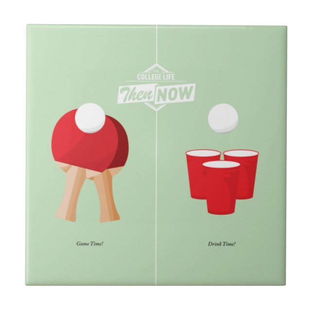 Then And Now: Ping Pong Tile (Front)