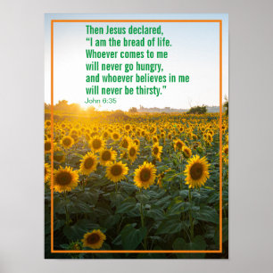 Then Jesus declared, “I am the bread of life. Poster