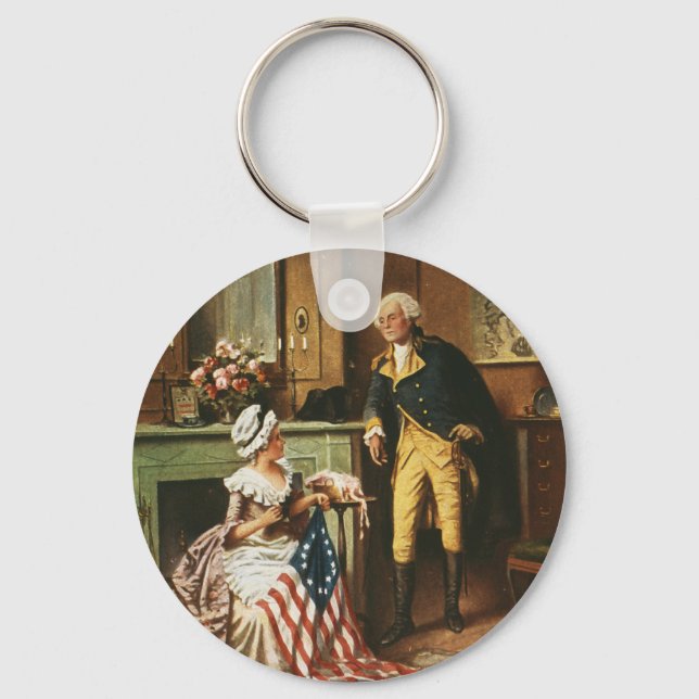 Then Now and Forever by Percy Moran Keychain (Front)