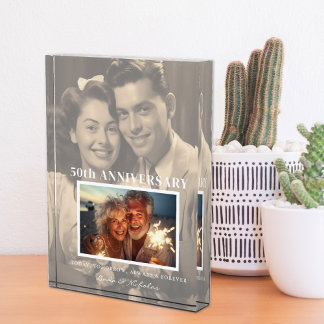 Then & Now Anniversary Milestone | Couple's Photo Block