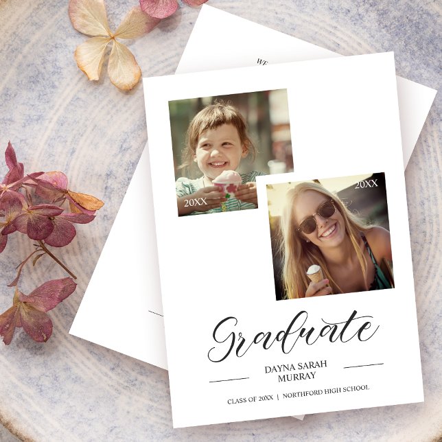 Then & Now Graduation Two Custom Photos Script (Creator Uploaded)