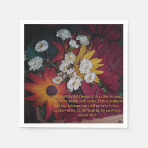 Then shall thy light break forth napkin