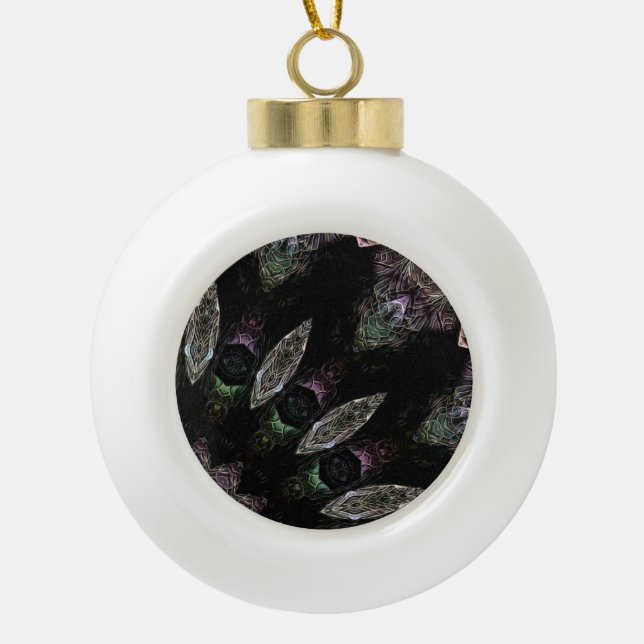 Theo  ceramic ball christmas ornament (Front)
