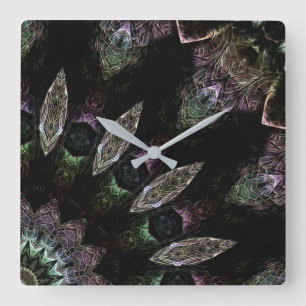 Theo square wall clock