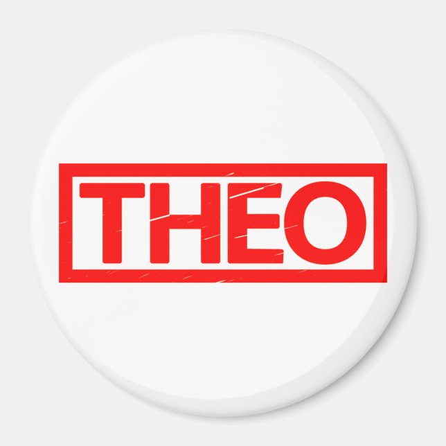 Theo Stamp Magnet (Front)