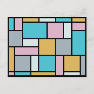 Theo Van Doesburg - Composition 17 - Mondrian Art Postcard