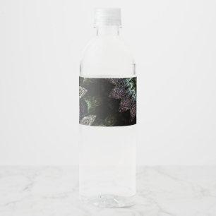 Theo water bottle label