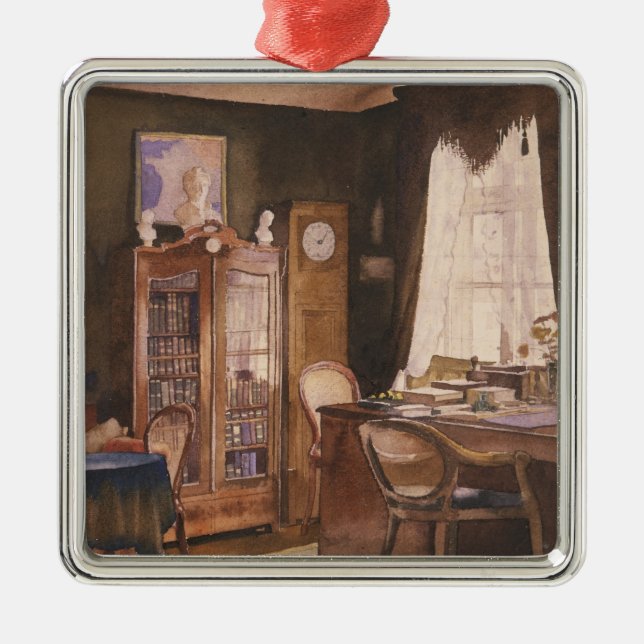 Theodor Fontane's Study Metal Ornament (Front)