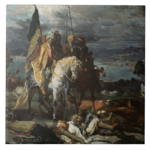 Theodore Chasseriau - Saracens and Crusaders Tile