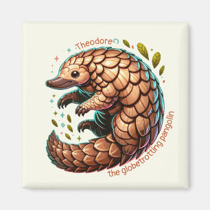 Theodore Pangolin Magnet