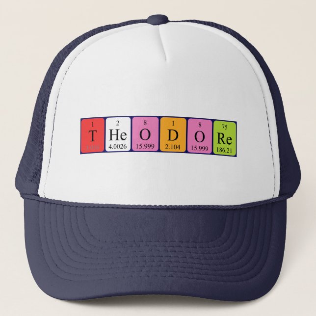 Theodore periodic table name hat (Front)