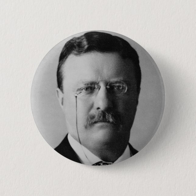 Theodore Roosevelt 2 Inch Round Button (Front)