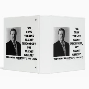 Theodore Roosevelt Against Misconduct Not Wealth Binder