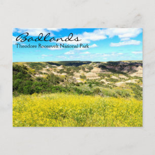 Theodore Roosevelt Badlands, carte postale ND