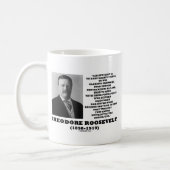 Theodore Roosevelt Dare Mighty Things Triumphs Coffee Mug (Left)
