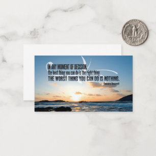 Theodore Roosevelt Inspirational Quote "Decision" Card