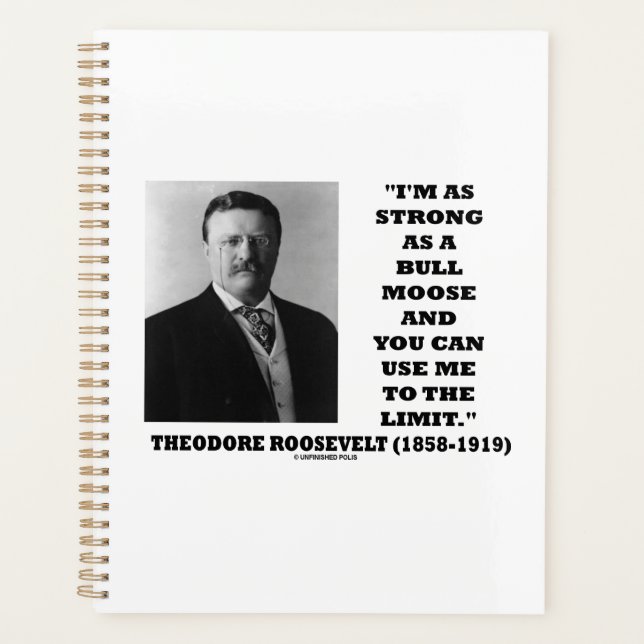 Theodore Roosevelt Je suis aussi fort qu'un origna (Devant)