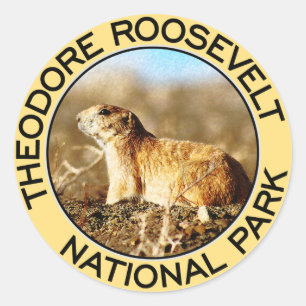 Theodore Roosevelt National Park Classic Round Sticker