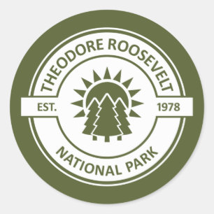 Theodore Roosevelt National Park Classic Round Sticker