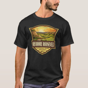 Theodore Roosevelt National Park Illustration Art T-Shirt