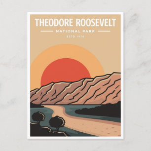 Theodore Roosevelt National Park North Dakota Postcard