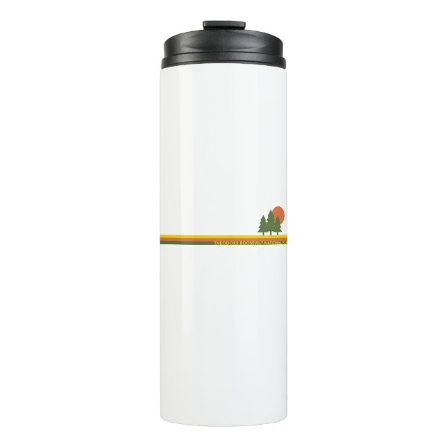 Theodore Roosevelt National Park Pine Trees Sun Thermal Tumbler (Front)