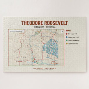 Theodore Roosevelt National Park Trail Map Puzzle