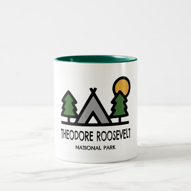 Theodore Roosevelt National Park Two-Tone Coffee Mug (Center)