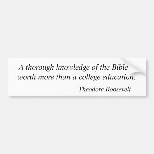 Theodore Roosevelt Quotes 3 Bumper Sticker (Front)