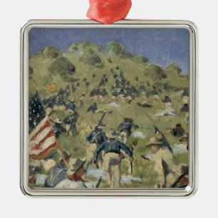 Theodore Roosevelt taking the Saint Juan Metal Ornament