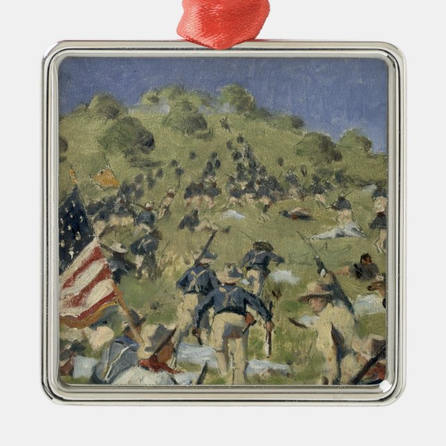 Theodore Roosevelt taking the Saint Juan Metal Ornament (Front)