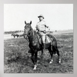 Theodore Roosevelt - The Rough Rider - 1898 Poster