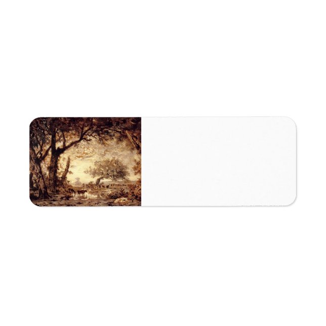 Theodore Rousseau- Edge of the Forest, Setting Sun (Front)