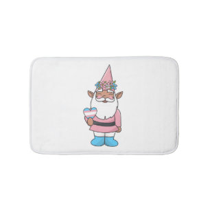 Theodore the Transgender Gnome   Bath Mat
