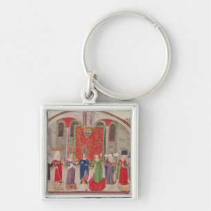 Theological and Cardinal Virtues Keychain