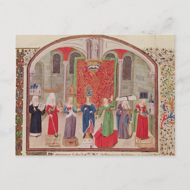 Theological and Cardinal Virtues Postcard (Front)
