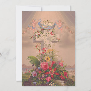 Theological virtues Faith, Hope and Charity Holiday Card