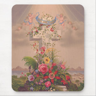 Theological virtues Faith, Hope and Charity Mouse Pad