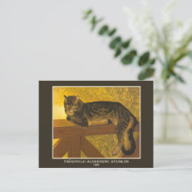 Théophile-Alexandre Steinlen, Cat on a Ballustrade