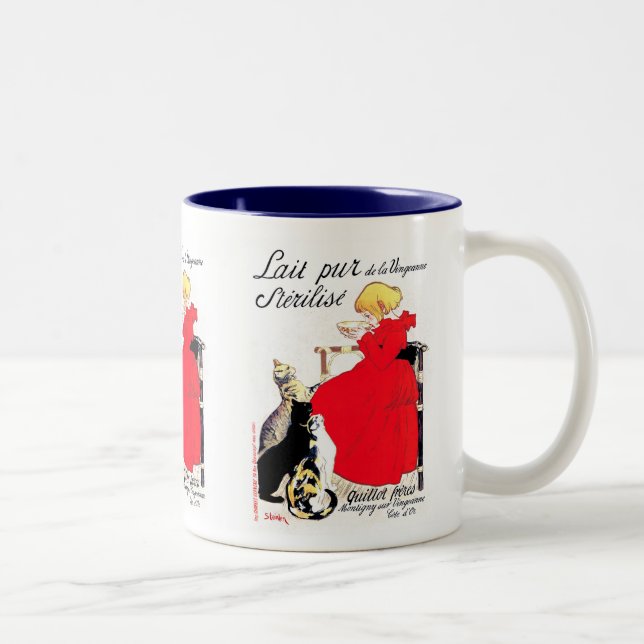 Théophile Alexandre Steinlen Two-Tone Coffee Mug (Right)