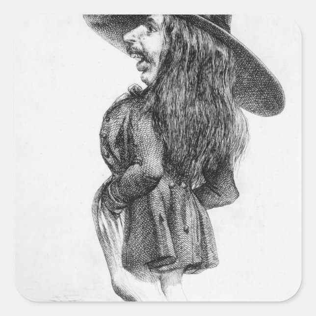 Theophile Gautier Square Sticker (Front)