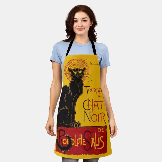 Theophile Steinlen - Le Chat Noir Vintage Apron (Worn)