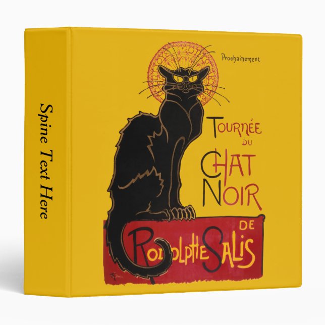 Theophile Steinlen - Le Chat Noir Vintage Binder (Front/Spine)