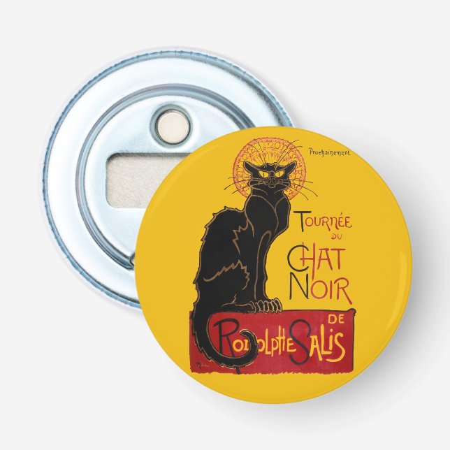 Theophile Steinlen - Le Chat Noir Vintage Bottle Opener (Front)