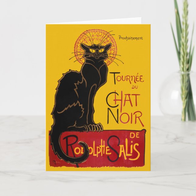 Theophile Steinlen - Le Chat Noir Vintage Card (Front)