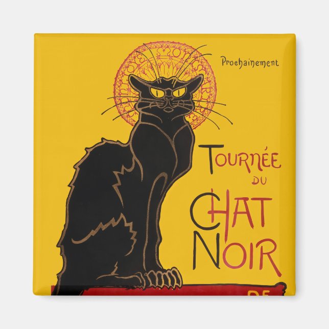 Theophile Steinlen - Le Chat Noir Vintage Magnet (Front)